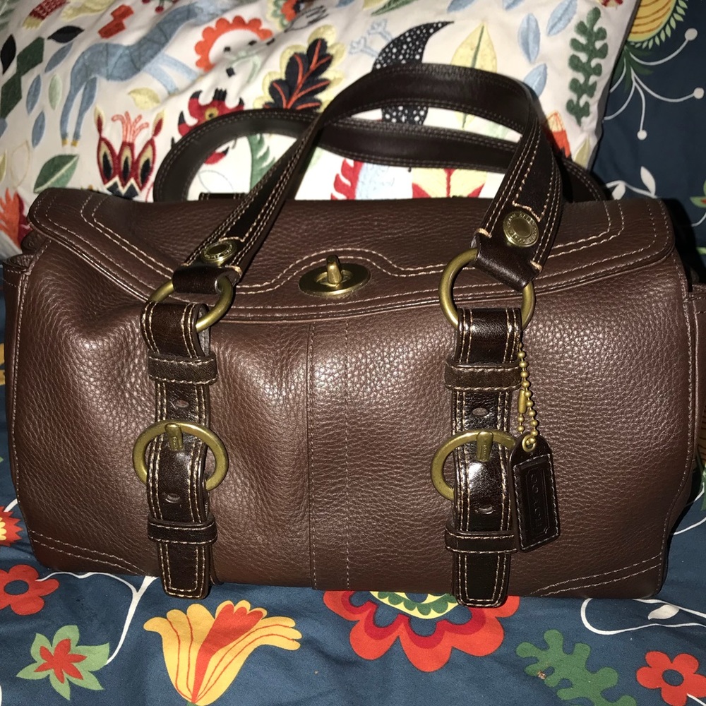Authentic Coach Brown Leather Satchel  💼